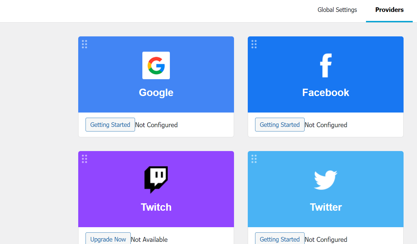 Nextend Social Login and Register تنظیمات افزونه