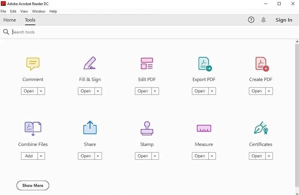 نرم‌افزار Adobe Acrobat