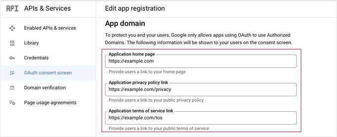 نام برنامه و ایمیل پشتیبانی