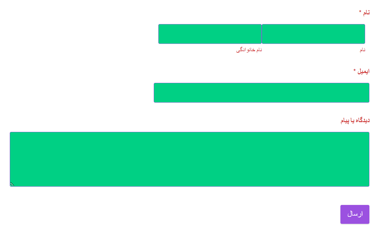 فرم ساخته شده 