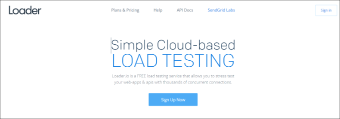 ایجاد یک حساب رایگان در Loader.io
