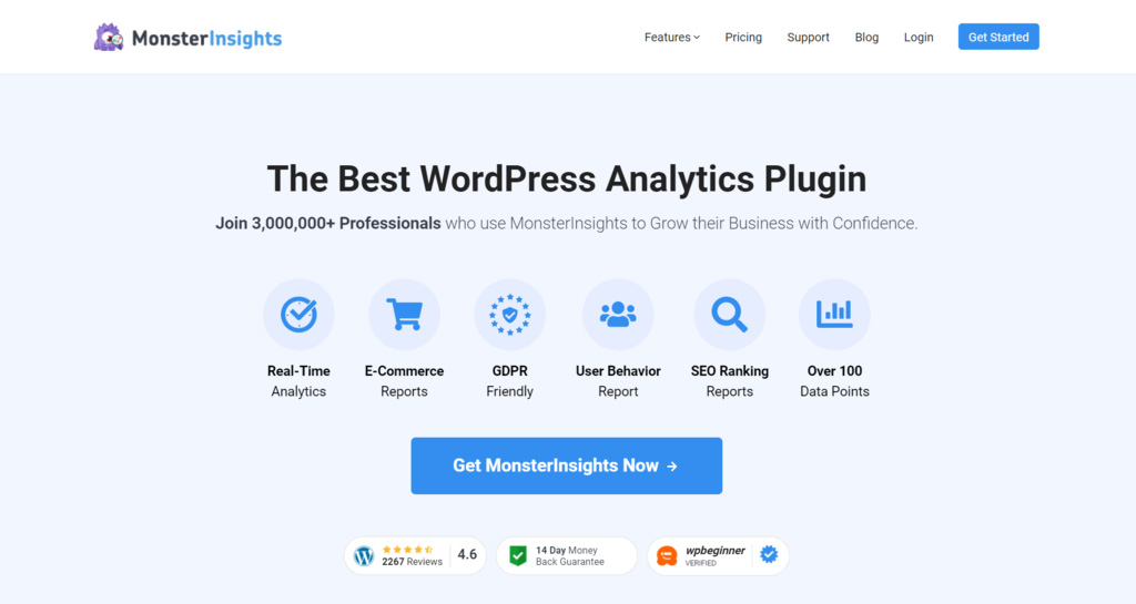 افزونه MonsterInsights
