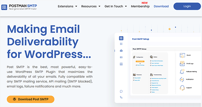 افزونه Post SMTP Mailer