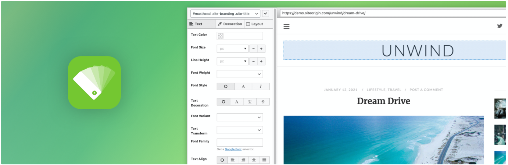 افزونه SiteOrigin CSS