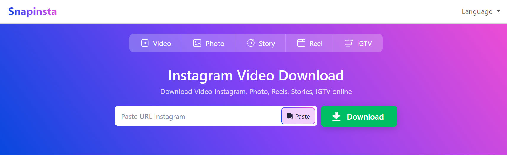 دانلود از اینستاگرام با Snapinsta