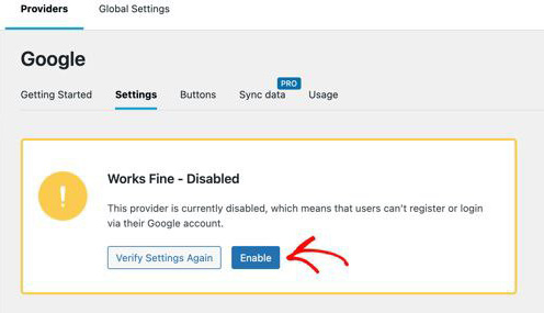 پیغام Works Fine – Disabled