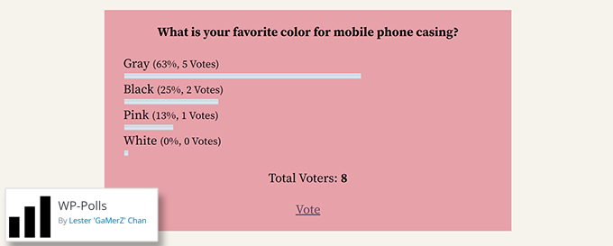 افزونه رای گیری wp poll