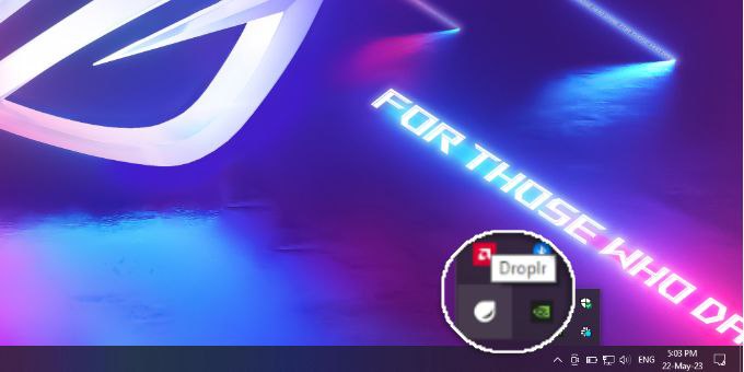 برنامه دسکتاپ Droplr