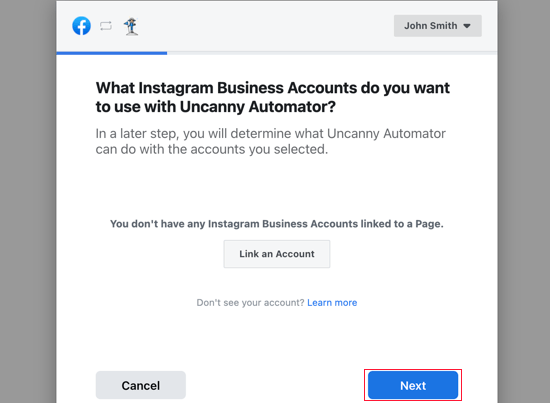 اتصال صفحه فیس بوک خود به افزونه Uncanny Automator وردپرس