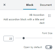 تنظیمات Accordion