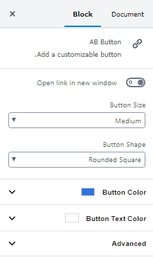 تنظیمات Button
