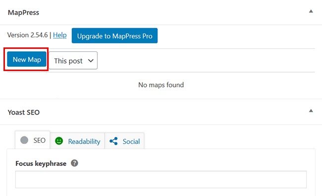 افزودن نقشه جدید در MapPress