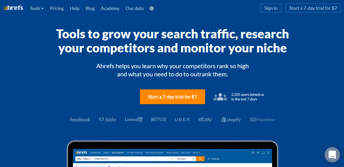 Ahrefs- بهترین ابزارهای دیجیتال مارکتینگ 