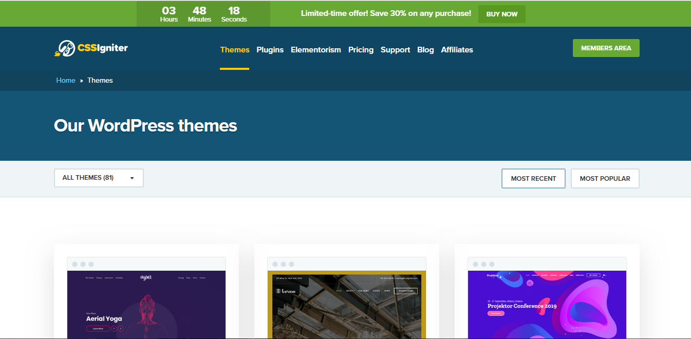 CSSIgniter- مارکت فروش قالب و افزونه