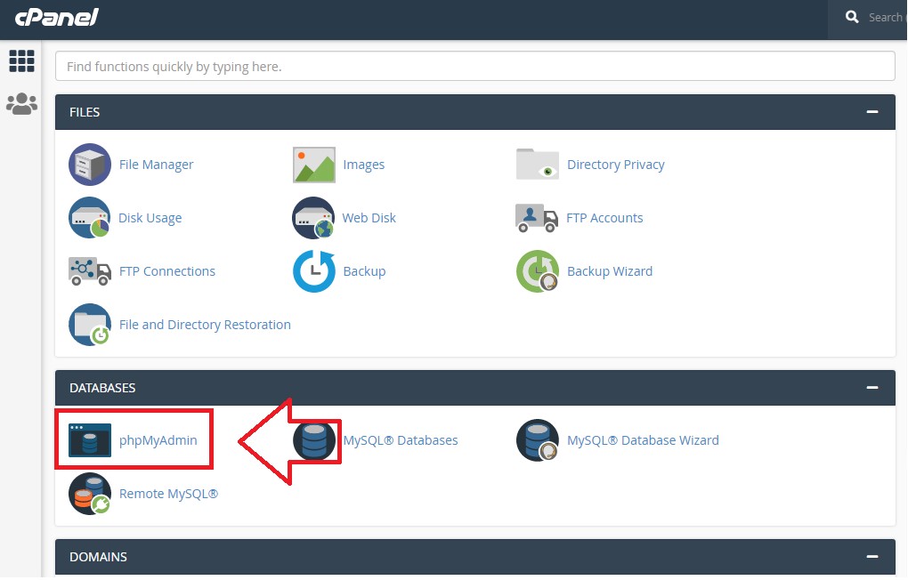 PHPmyadmin
