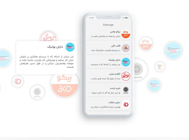 سیستم همکاری در فروش دایان افیلیت