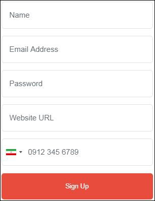 Sign up form in foxpush-ارسال نوتیفیکیشن وردپرس