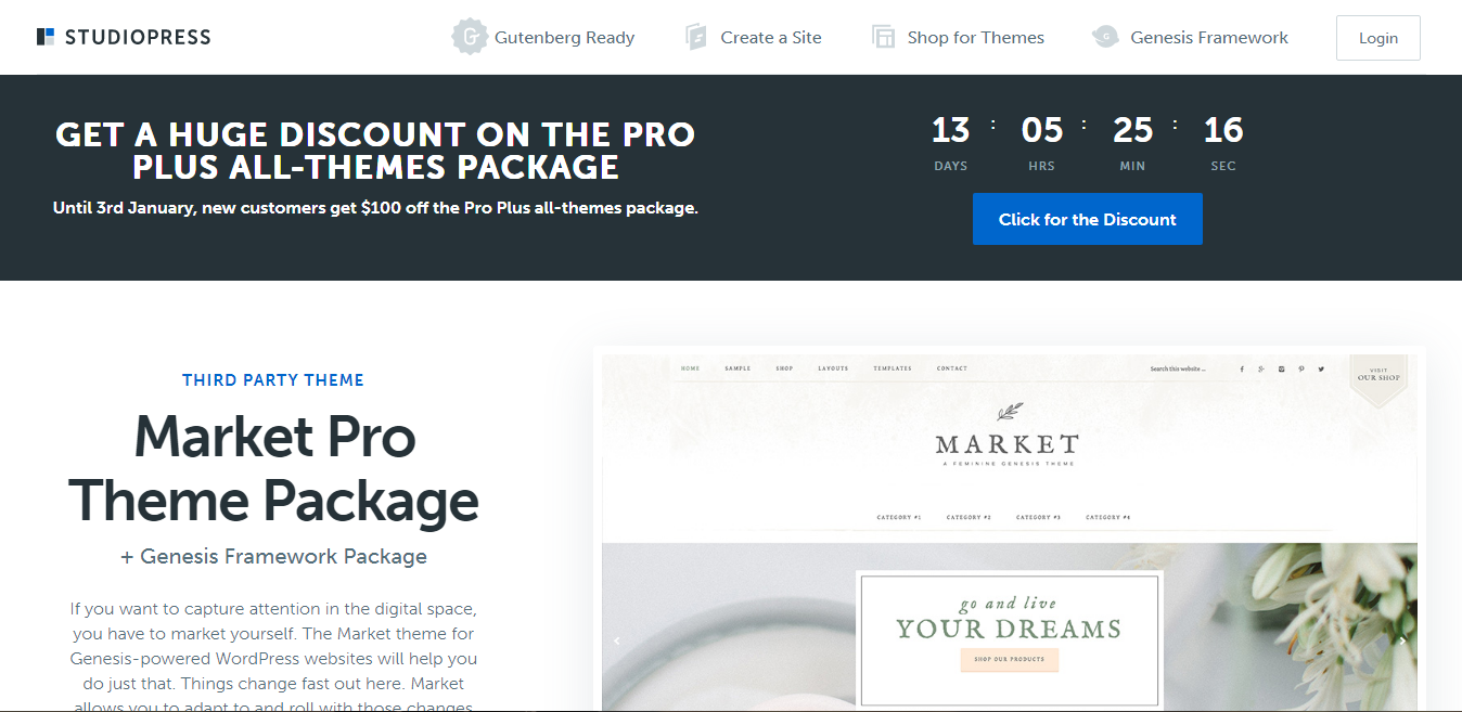 StudioPress- بهترین مارکت های وردپرسی در دنیا