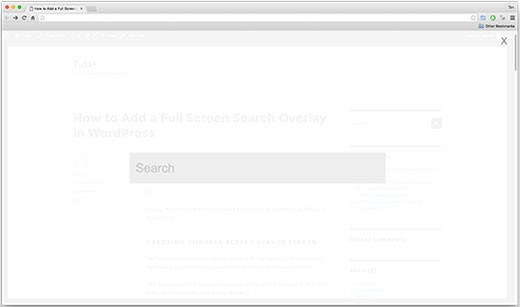 WordPress Full Screen Search Overlay-ترفندهای وردپرسی