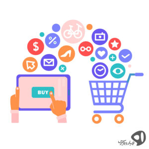 نمایش سبد خرید در کنار سایت