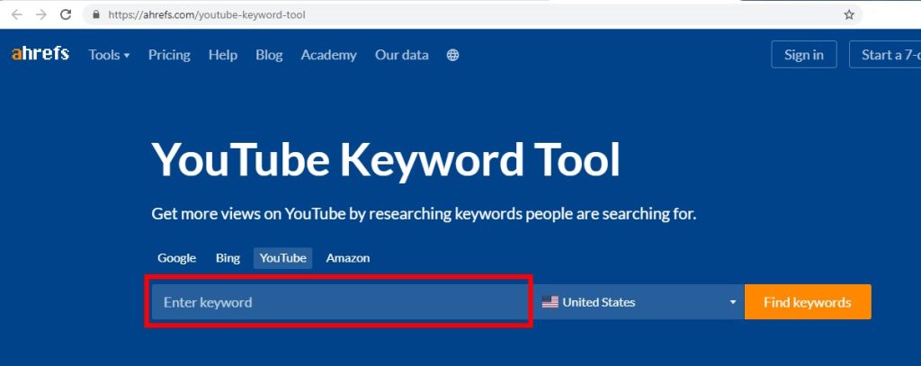 وبسایت ahrefs