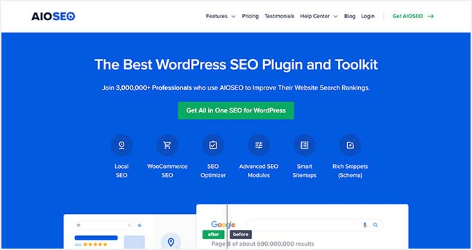 افزونه All in One SEO for WordPress (AIOSEO)