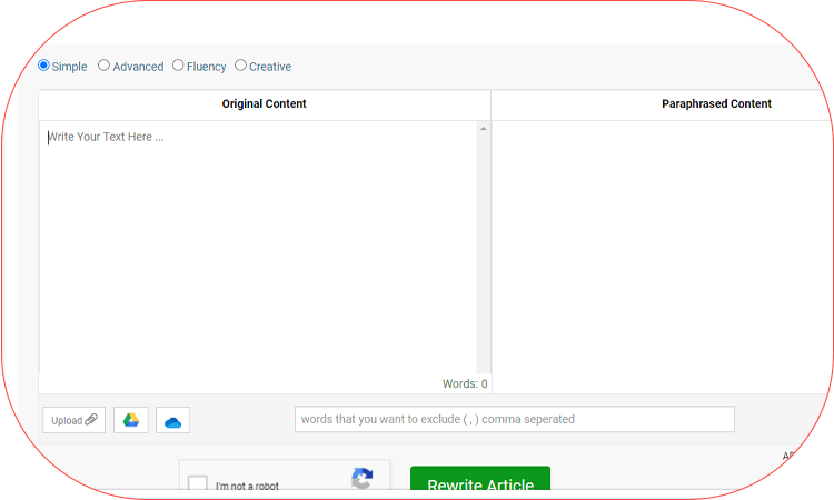 article rewriter - ابزار بازنویسی محتوای متنی - rewrite tools