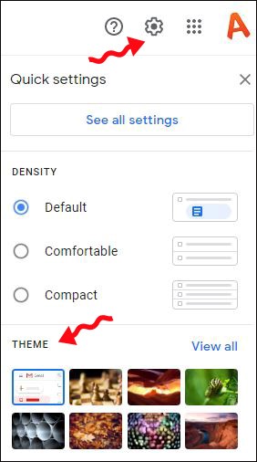 change theme in gmail-بهترین ویژگی‌ های جیمیل