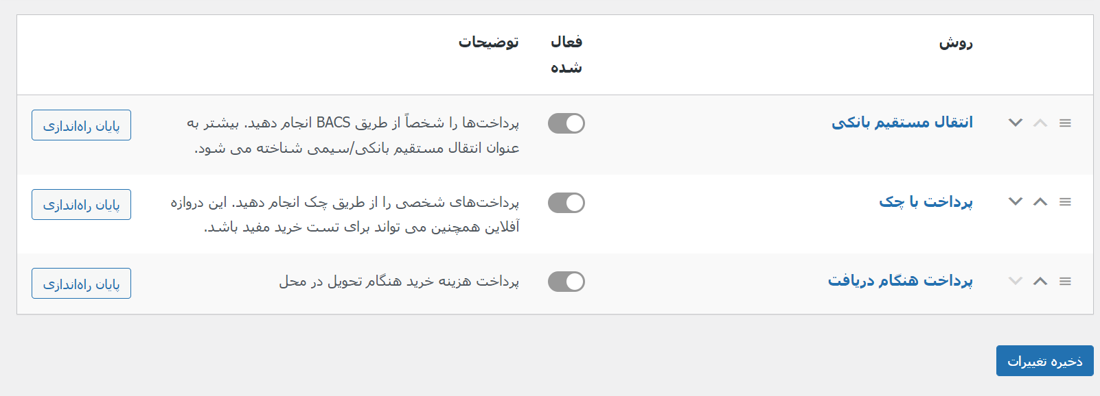انتخاب درگاه پرداخت