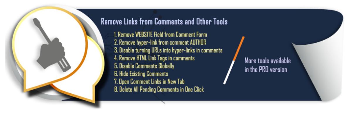 Comment Link Remove- حذف فیلد آدرس