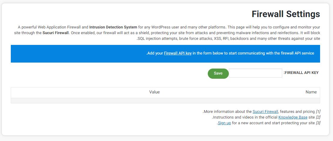 sucuri firewall- فایروال افزونه