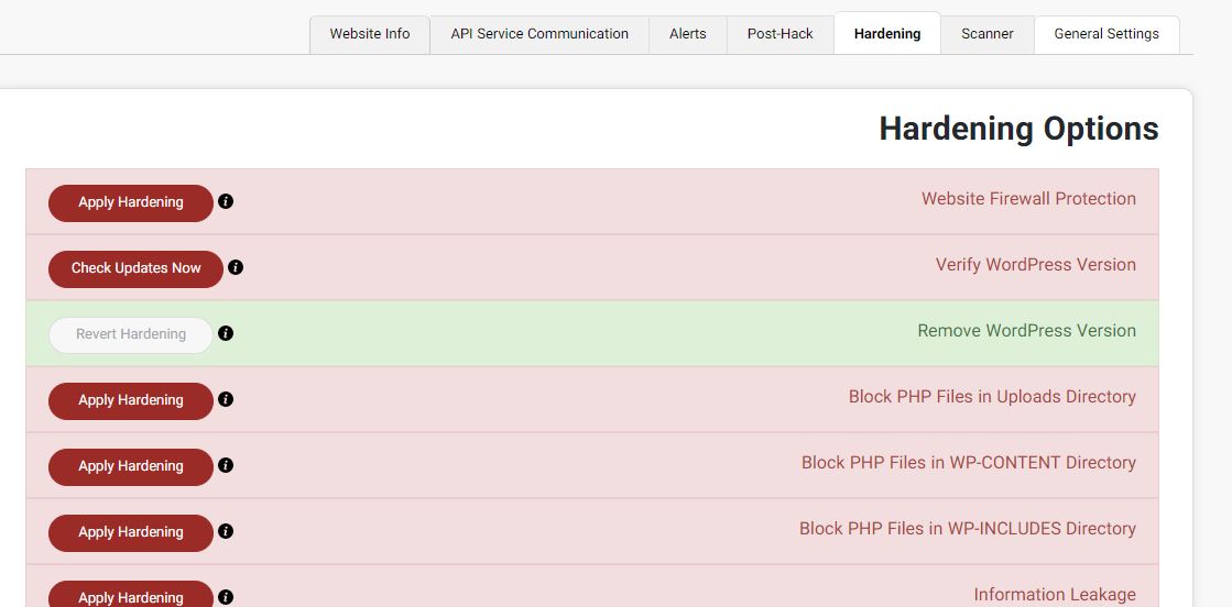 hardening option- تنظیمات سخت افراری