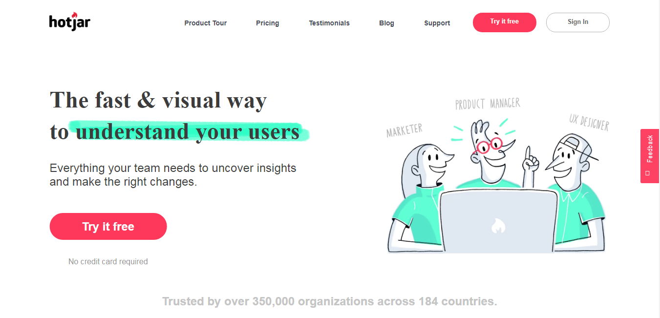 hotjar- ابزار تحلیلی دیجیتال مارکتینگ 