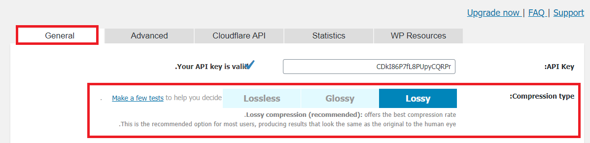 kind of compress- انتخاب نوع فشرده سازی