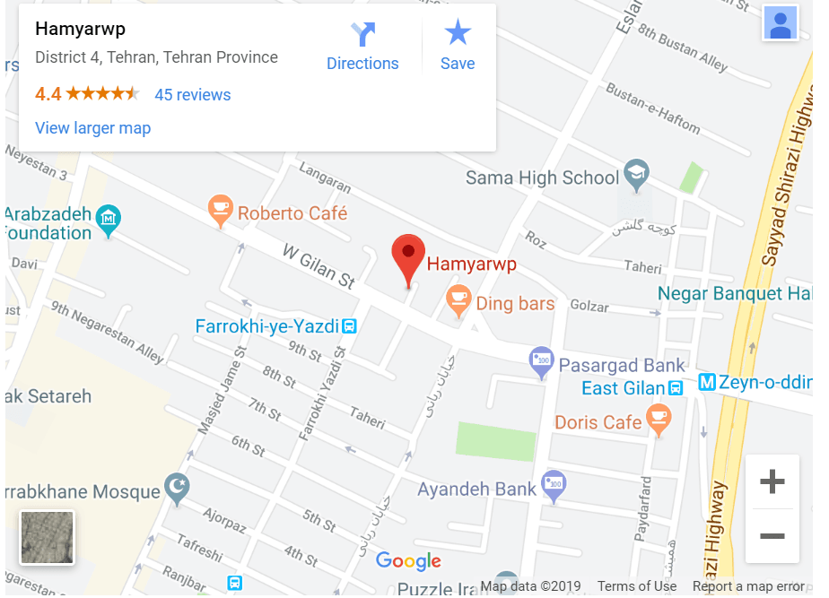 map result- نقشه مکانی با کمک افزونه