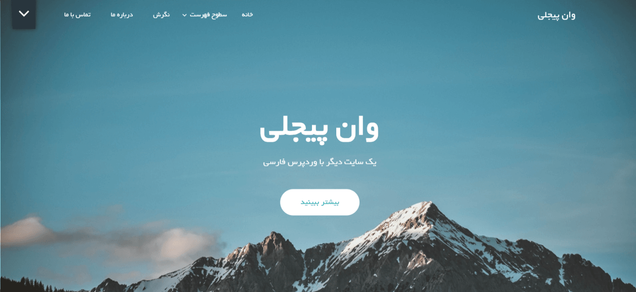 قالب One Pageily
