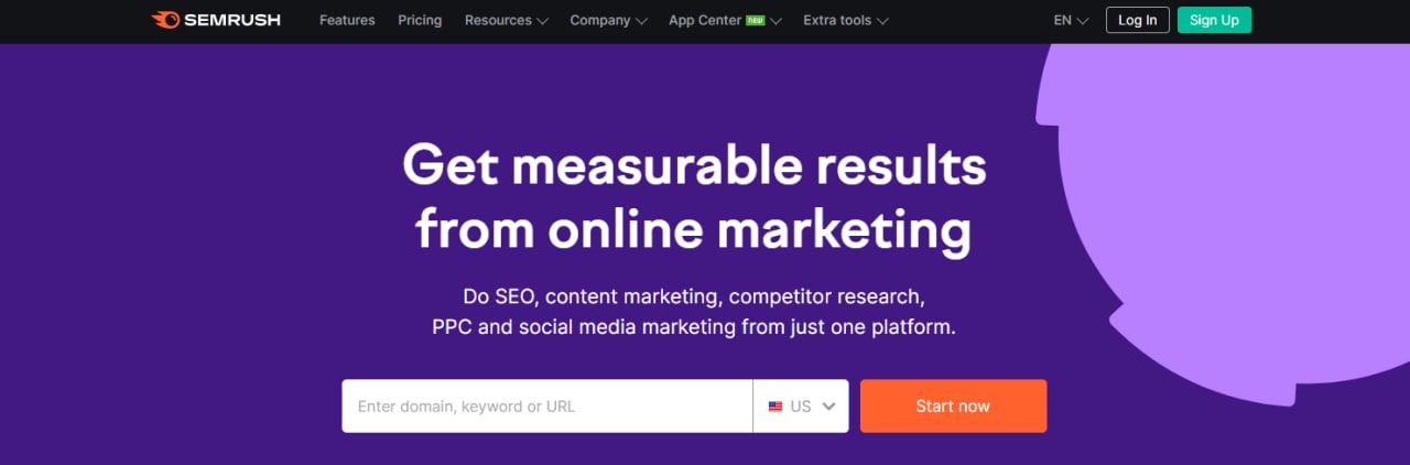 سایت SEMrush