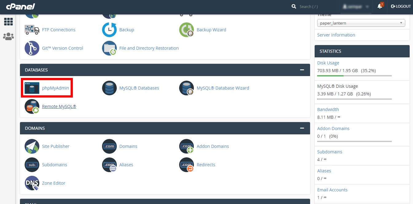 phpMyAdmin