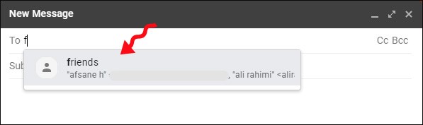 send group Email in gmail