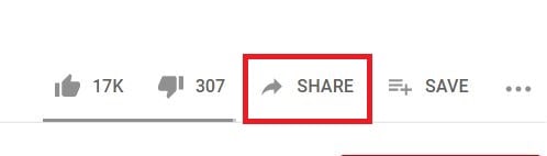 share youtube- آیکون اشتراک گذاری