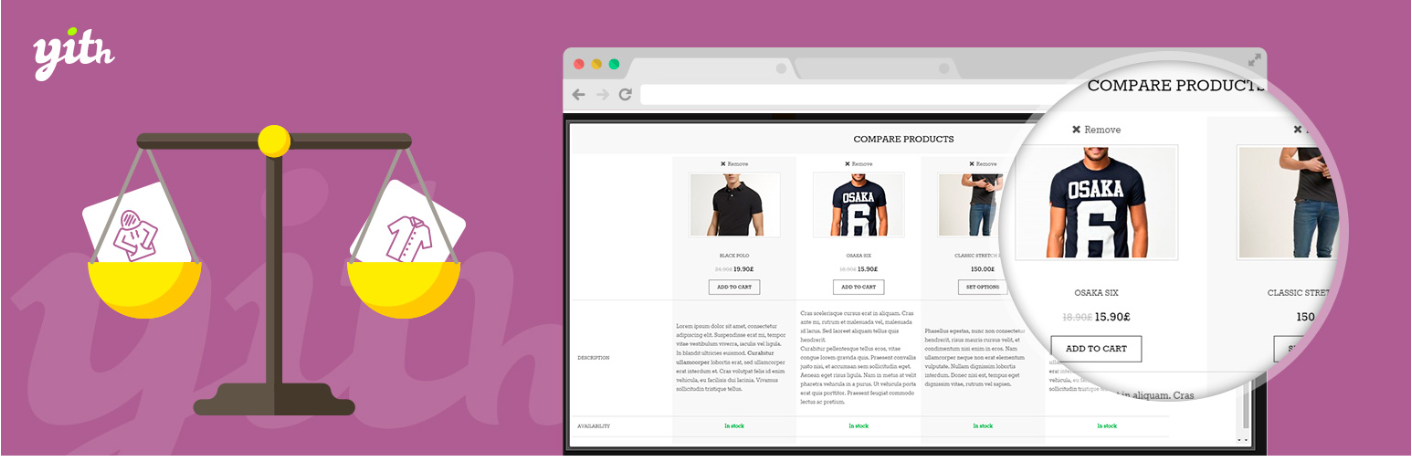yith woocommerce compare- مقایسه بین محصولات در ووکامرس