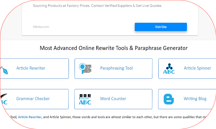 ابزار بازنویسی محتوای متنی -rewrite tools