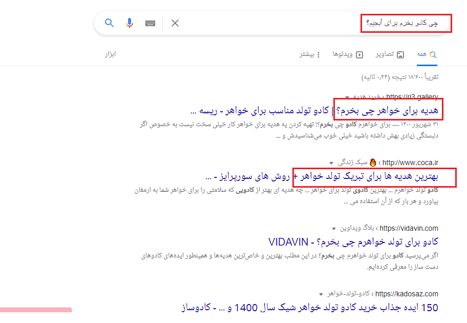 جست و جوی معنایی گوگل-الگوریتم مرغ مگس خوار