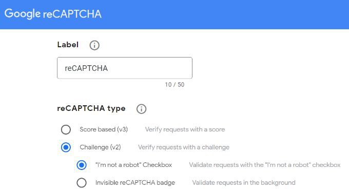 reCAPTCHA v2